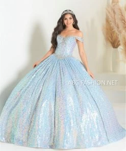 House Of Wu Fiesta Gowns Quinceañera Puff Sleeve Quinceanera Dress By Fiesta Gowns 56450