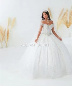 House Of Wu Fiesta Gowns Hooded Cape Quinceanera Dress By Fiesta Gowns 56452C