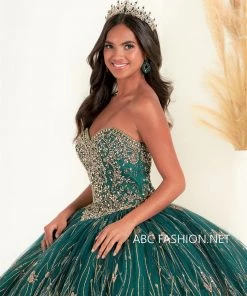 House Of Wu Fiesta Gowns Strapless Quinceanera Dress By Fiesta Gowns 56458