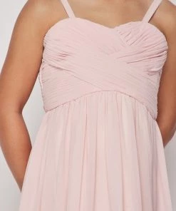 Girls Pleated Long Chiffon Dress By Cinderella Couture 5024 Kids