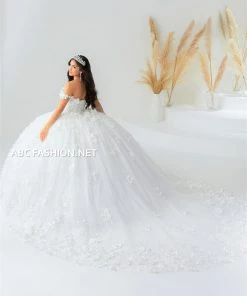 3D Floral Quinceanera Dress By House Of Wu 26024