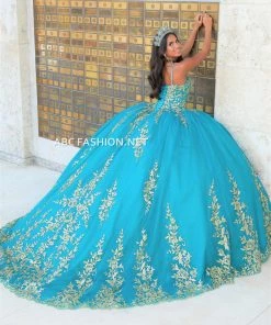 Cape Quinceanera Dress By House Of Wu 26035C