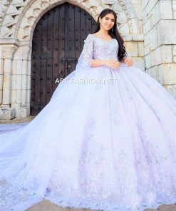 Cape Quinceanera Dress By House Of Wu 26040C 15 Cape Quinceanera Dress By House Of Wu 26040C