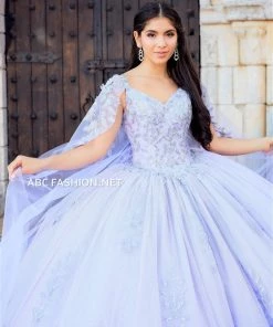 Cape Quinceanera Dress By House Of Wu 26040C 16 Cape Quinceanera Dress By House Of Wu 26040C