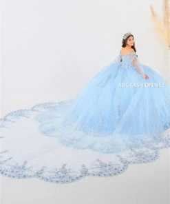 Cape Quinceanera Dress By House Of Wu 26040C 20 Cape Quinceanera Dress By House Of Wu 26040C