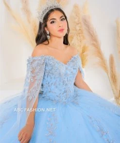 Cape Quinceanera Dress By House Of Wu 26040C 22 Cape Quinceanera Dress By House Of Wu 26040C