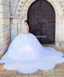 Applique V-Neck Quinceanera Dress By House Of Wu 26040 Quinceañera