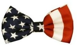 Vesuvio Napoli Men American Flag Patriotic Bow Ties