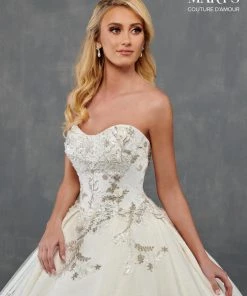 Mary's Bridal Couture Damour Collection Applique A-Line Wedding Dress By Mary's Bridal MB4107 Wedding Dresses 12 Mary's Bridal Couture Damour Collection Applique A-Line Wedding Dress By Mary's Bridal MB4107 Wedding Dresses