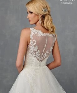 Florencia By Mary's Bridal Applique A-Line Wedding Gown By Mary's Bridal MB3115