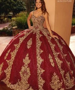 Mary's Bridal Applique Glitter Quinceanera Dress By Alta Couture MQ3091 Quinceañera