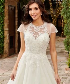 Mary's Bridal Couture Damour Collection Applique Halter Bridal Gown By Mary's Bridal MB4110