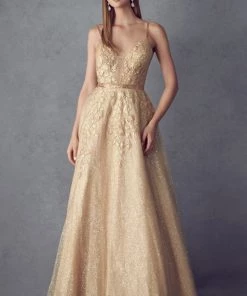 Applique Long A-line Glitter Dress By Juliet 228 Prom 18 Applique Long A-line Glitter Dress By Juliet 228 Prom