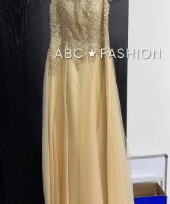 Applique Long Off Shoulder Dress By Cinderella Divine CD0138