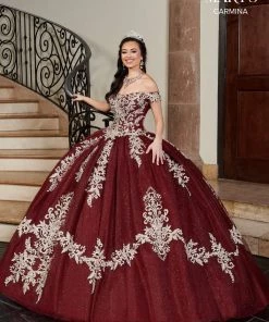 Applique Off Shoulder Quinceanera Dress By Mary's Bridal MQ1071 QuinceaƱera