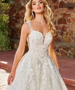 Mary's Bridal Couture Damour Collection Applique Sleeveless Wedding Dress By Mary's Bridal MB4135