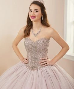 Applique Strapless Quinceanera Dress By House Of Wu 26962 Quinceañera