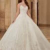 Mary's Bridal Ball Gowns Collection Applique V-Neck Wedding Ball Gown By Mary's Bridal MB6084 Wedding Dresses