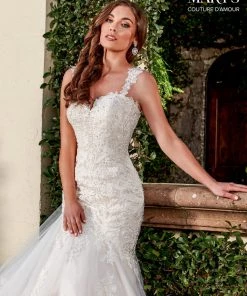 Mary's Bridal Couture Damour Collection Applique Wedding Mermaid Dress By Mary's Bridal MB4104 Wedding Dresses