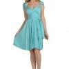 Aqua Short Convertible Jersey Dress By Poly USA