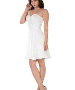 Aqua Short Strapless Dress With Sequined Top By Poly USA Prom 20 Aqua Short Strapless Dress With Sequined Top By Poly USA Prom