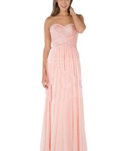 Prom Aqua Strapless Sweetheart Gown With Sequined Top By Poly USA