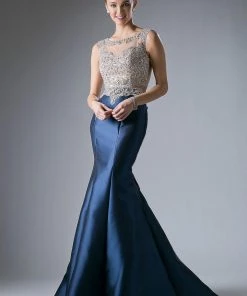 Beaded 2 Piece Mermaid Gown By Cinderella Divine 8990