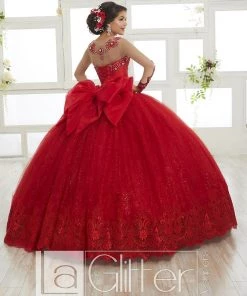 LA Glitter By House Of Wu Beaded 4-Piece Glitter Dress By House Of Wu LA Glitter 24020 Quinceañera