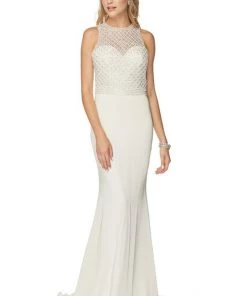 Beaded Bodice Mermaid Dress By Juliet 649 Prom 8 Beaded Bodice Mermaid Dress By Juliet 649 Prom