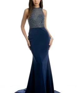 Beaded Bodice Mermaid Dress By Juliet 649 Prom