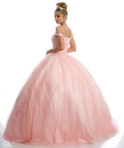 Beaded Cold Shoulder Ball Gown By Juliet 1426