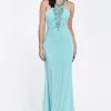 Prom Beaded Halter Trumpet Dress By Cinderella Divine J727