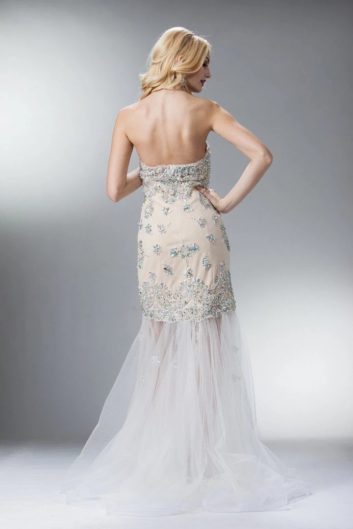 Beaded High Low Dress By Cinderella Divine 7911 Prom 4 Beaded High Low Dress By Cinderella Divine 7911 Prom