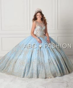 Quinceañera Beaded Illusion Glitter Quinceanera Dress By House Of Wu 26941 13 Quinceañera Beaded Illusion Glitter Quinceanera Dress By House Of Wu 26941