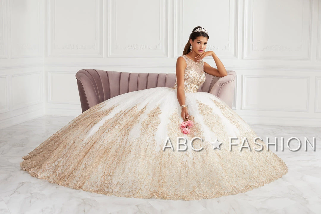 Quinceañera Beaded Illusion Glitter Quinceanera Dress By House Of Wu 26941 6 Quinceañera Beaded Illusion Glitter Quinceanera Dress By House Of Wu 26941