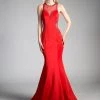 Beaded Illusion Mermaid Dress By Cinderella Divine CE0005 Prom 2 Beaded Illusion Mermaid Dress By Cinderella Divine CE0005 Prom