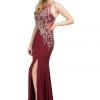 Starbox Beaded Illusion Long Sleeveless Dress With Slit By Star Box 17314 Prom