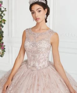 Quinceañera Beaded Illusion Quinceanera Dress By House Of Wu 26942 9 Quinceañera Beaded Illusion Quinceanera Dress By House Of Wu 26942