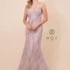 Prom Beaded Lace Mermaid V-Neck Dress By Nox Anabel Y409