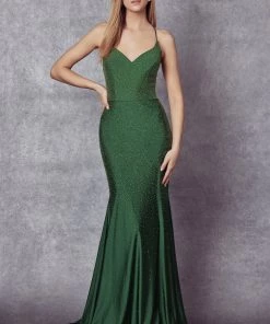 Prom Beaded Lace-Up Back Mermaid Gown By Juliet 276
