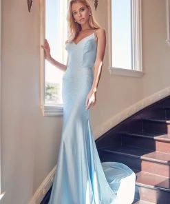 Prom Beaded Lace-Up Back Mermaid Gown By Juliet 276