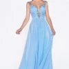 Prom Beaded Long A-line Chiffon Dress By Cinderella Divine C286