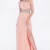 Beaded Long Halter Dress By Cinderella Divine J714 Prom