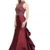 Starbox Prom Beaded Long Halter Mermaid Dress With Ruffled Back By Star Box 17301