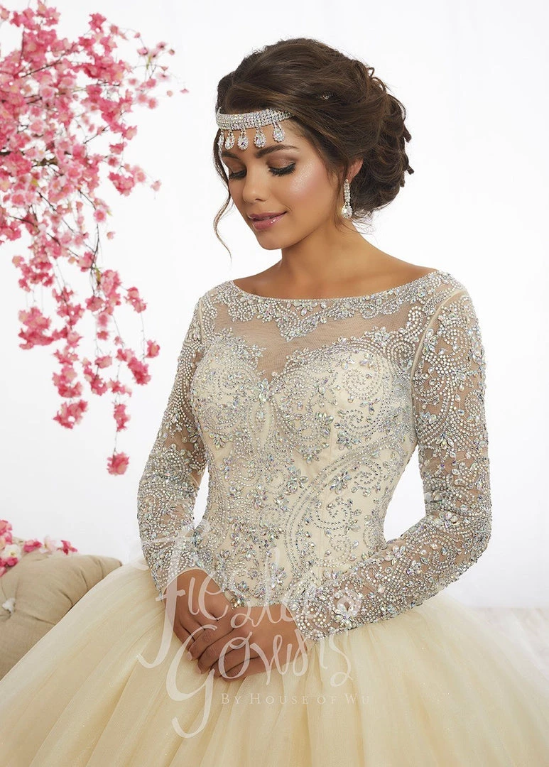 House Of Wu Fiesta Gowns Beaded Long-Sleeve Quinceanera Dress By Fiesta Gowns 56347 Quinceañera 5 House Of Wu Fiesta Gowns Beaded Long-Sleeve Quinceanera Dress By Fiesta Gowns 56347 Quinceañera