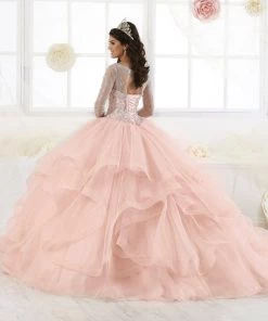 Quinceañera Long Sleeve Quinceanera Dress By House Of Wu 26904