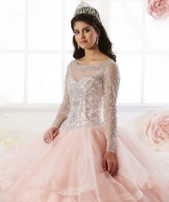 Quinceañera Long Sleeve Quinceanera Dress By House Of Wu 26904
