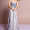 Elizabeth K Beaded Long Sleeveless Dress With Glitter Skirt By GLS Gloria GL2638 Prom 2 Elizabeth K Beaded Long Sleeveless Dress With Glitter Skirt By GLS Gloria GL2638 Prom