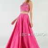 Prom Beaded Long Two-Piece Dress With Pockets By Poly USA 8210