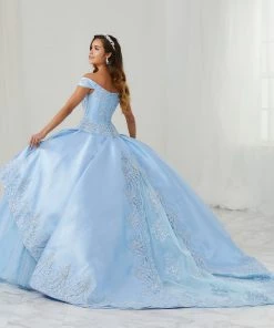 LA Glitter By House Of Wu Beaded Off Shoulder Quinceanera Dress By LA Glitter 24086 Quinceañera